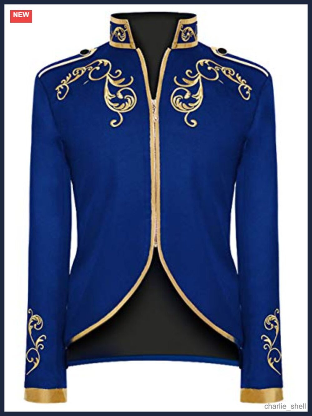 Unisex Military Blazer Prince Coat Punk Officer Fitted Jacket